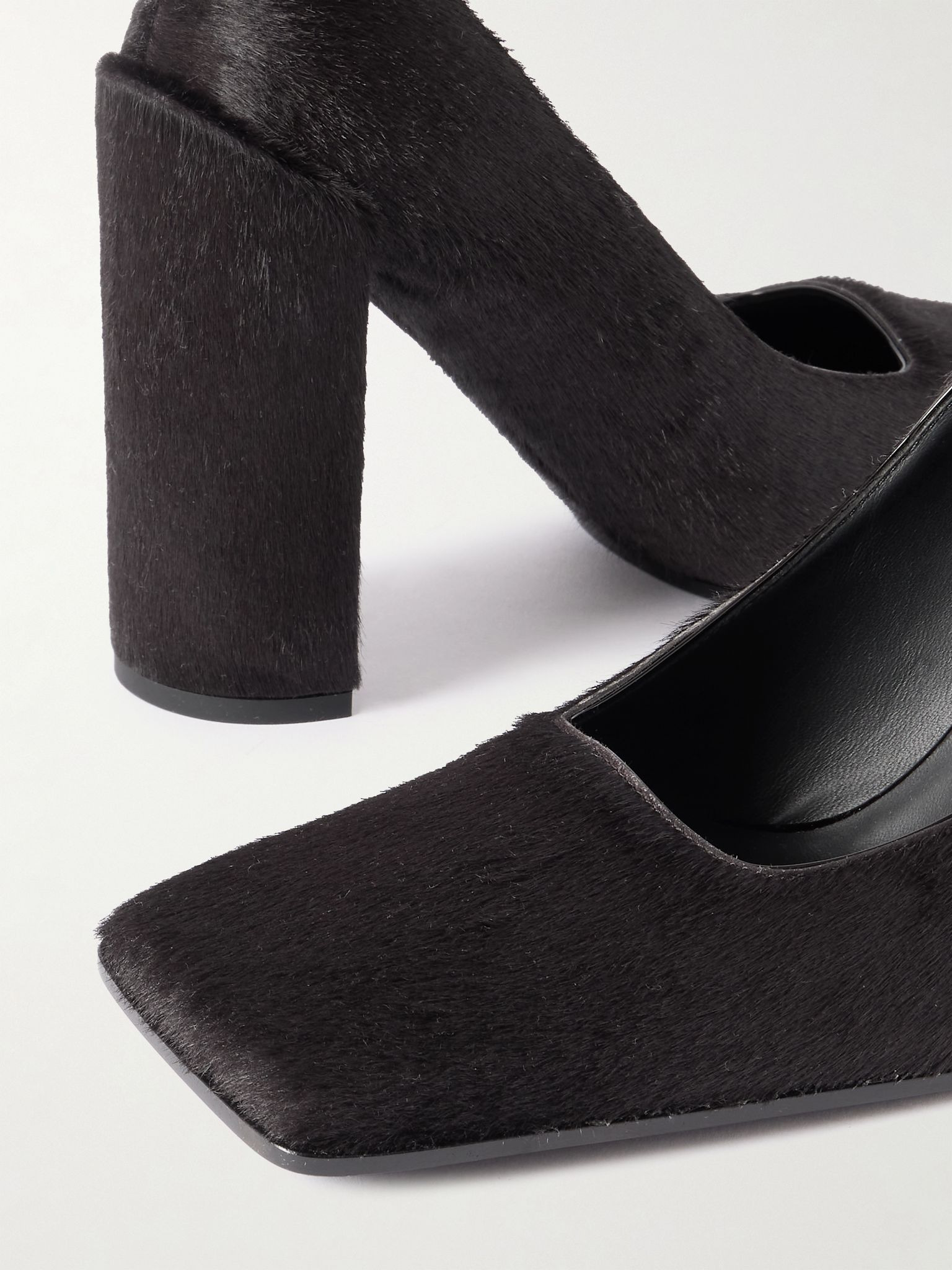 90 calf hair pumps Dark brown - 4