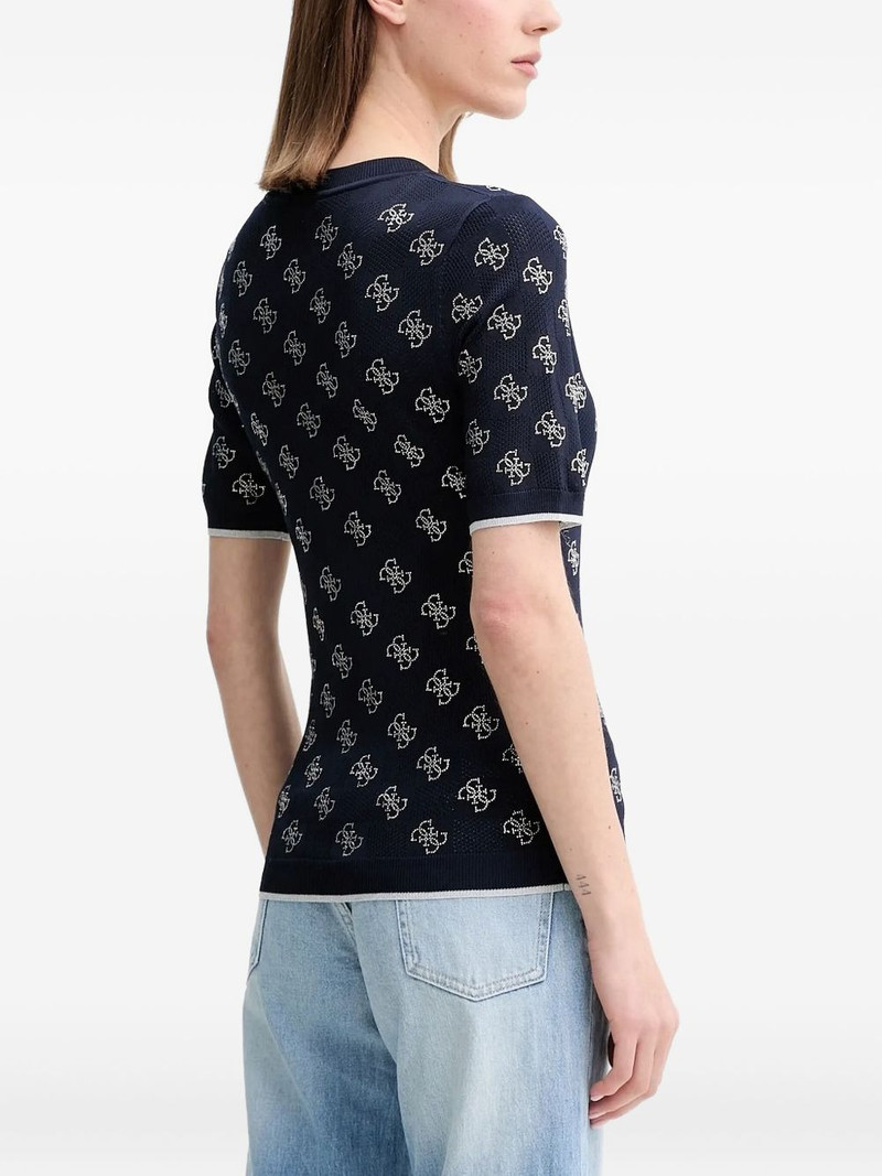 GUESS USA logo-print short-sleeve top outlook