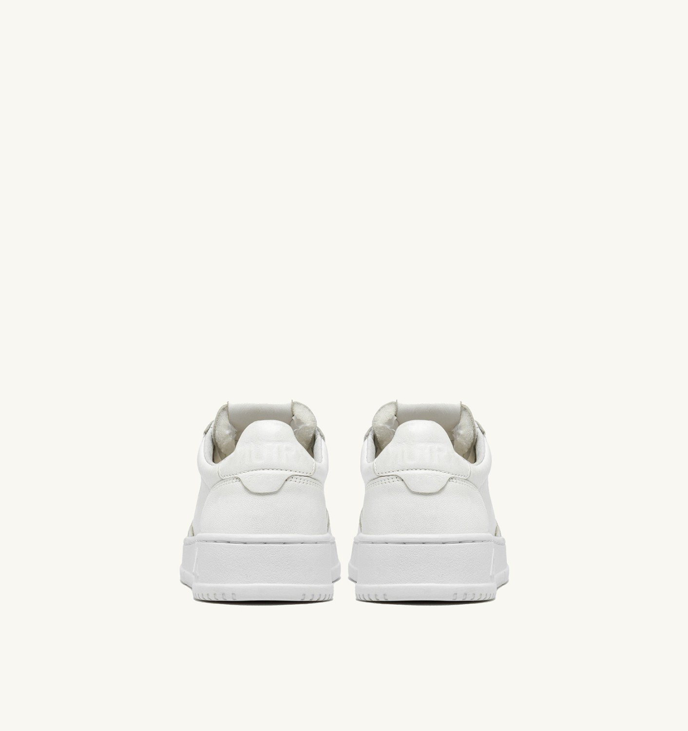 MEDALIST LOW SNEAKERS IN WHITE STONE WASHED LEATHER - 3