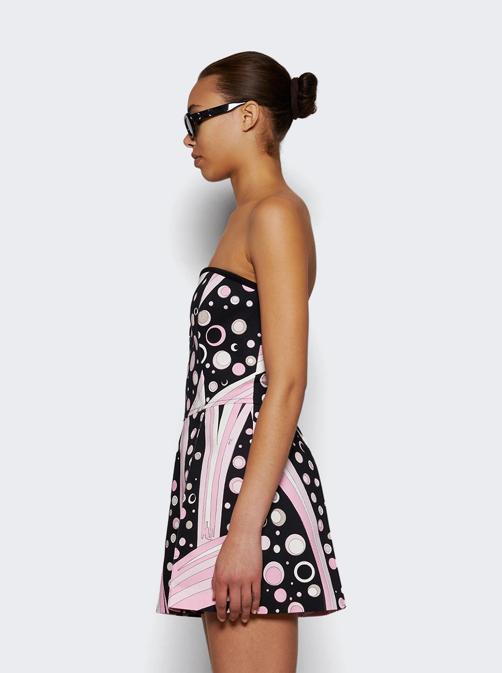 Fontane-print Jumpsuit Black And Pink - 4