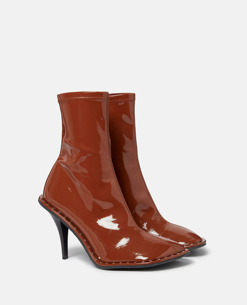 Ryder Lacquered Stiletto Ankle Boots 2