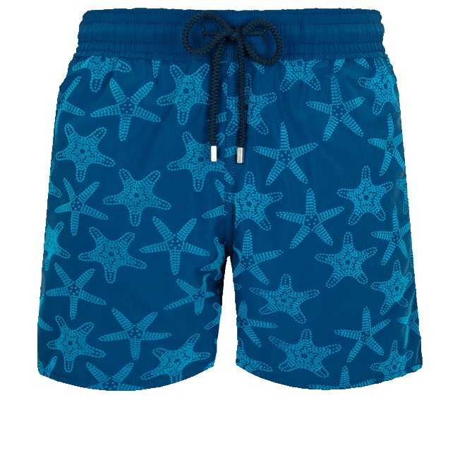 Men Swim Trunks Starfish Dance Flocked - 1