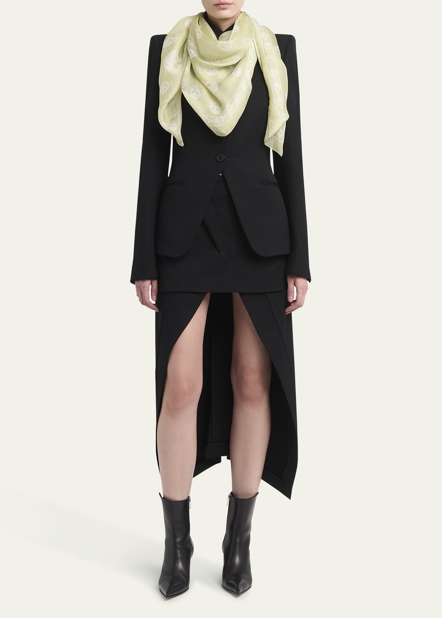 Classic Skull Silk Scarf - 2