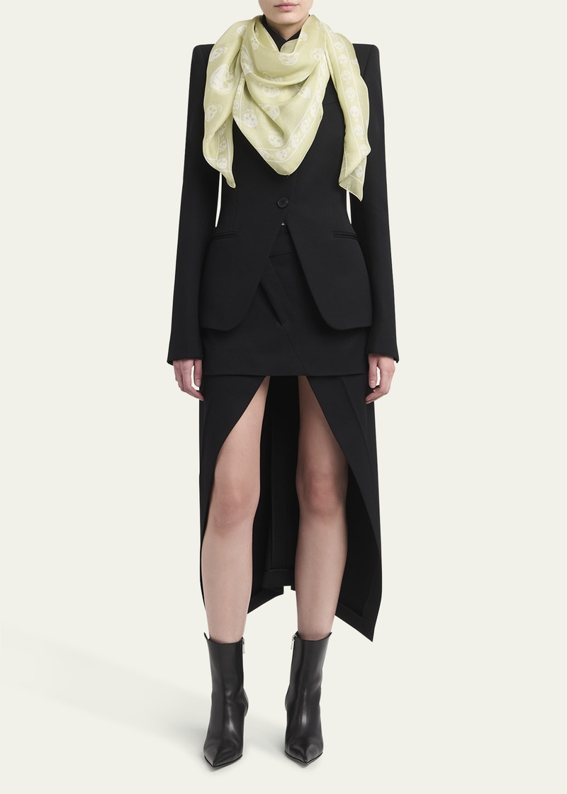 Alexander McQueen Classic Skull Silk Scarf outlook