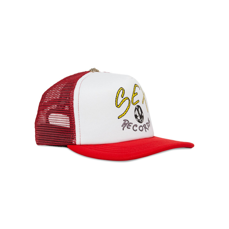 Chrome Hearts Chrome Hearts x Matty Boy Sex Records Logo Trucker Hat 'White' outlook