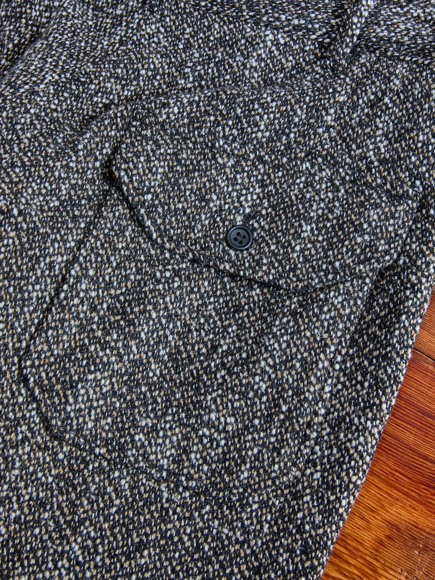 Homespun Carlyle Pants in Brown Black Wool - 10