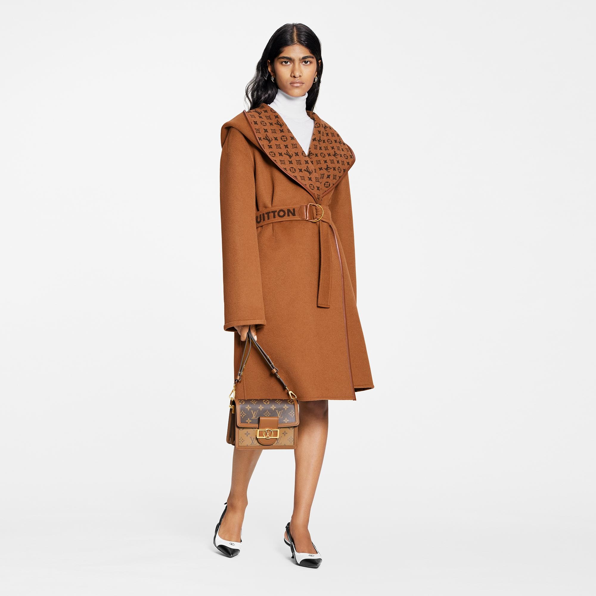 Signature Double Face Hooded Wrap Coat - 2