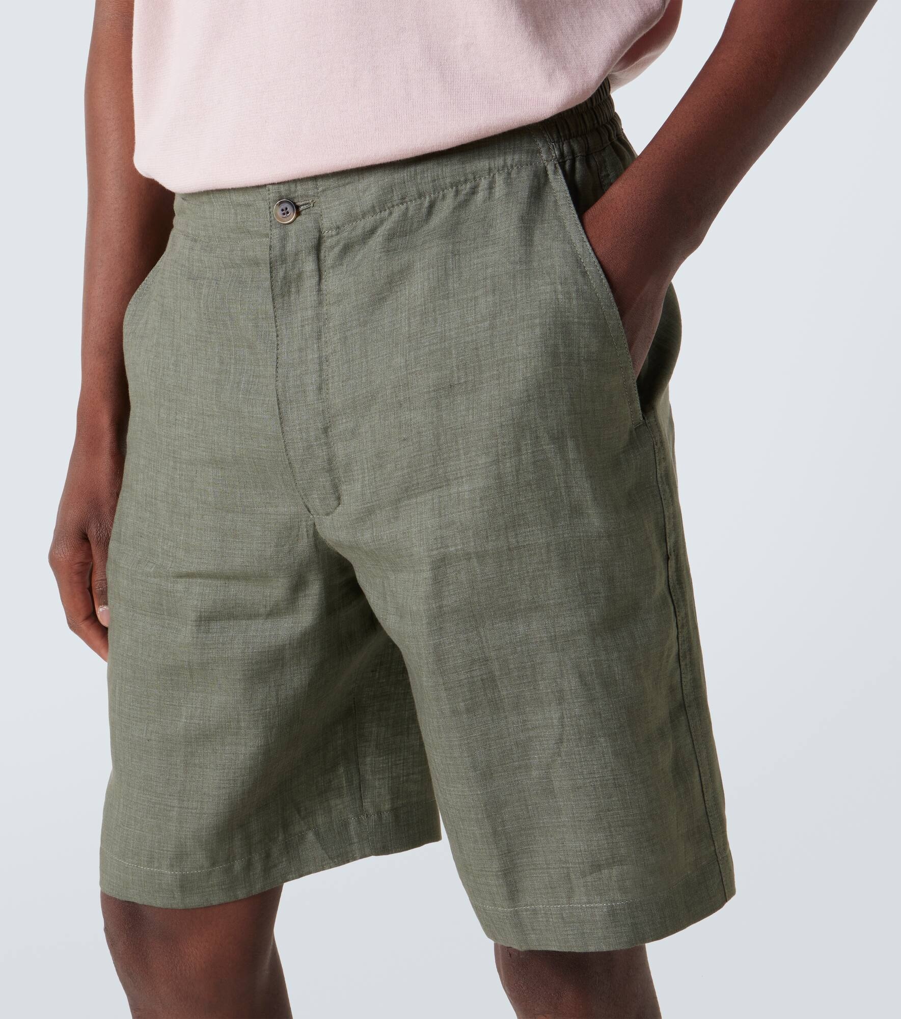 Nolan linen Bermuda shorts - 5