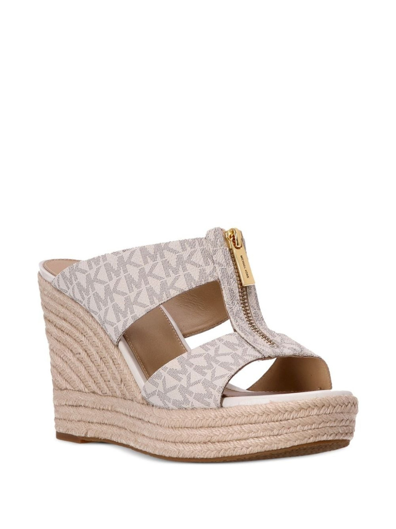 MICHAEL KORS Bradley leather wedge mules outlook