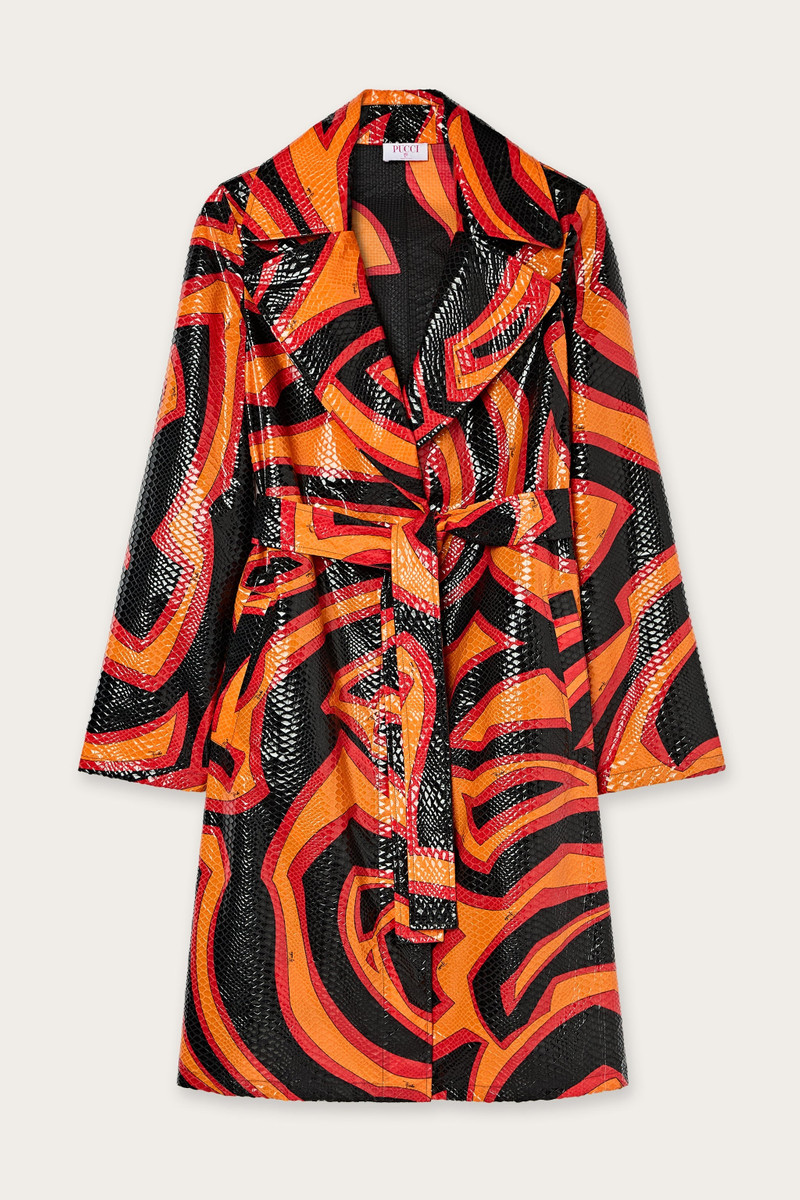 LABIRINTO PRINT TRENCH COAT 1