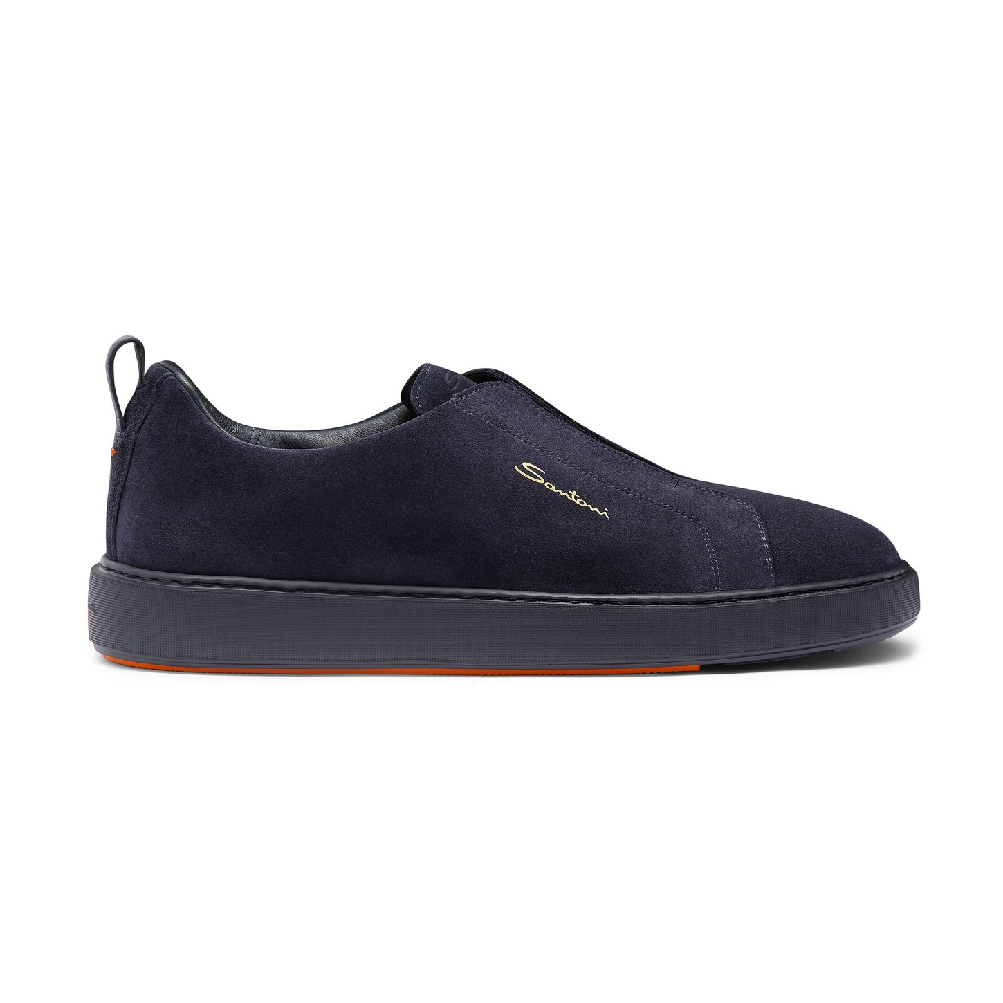 Men's blue suede slip-on sneaker - 1