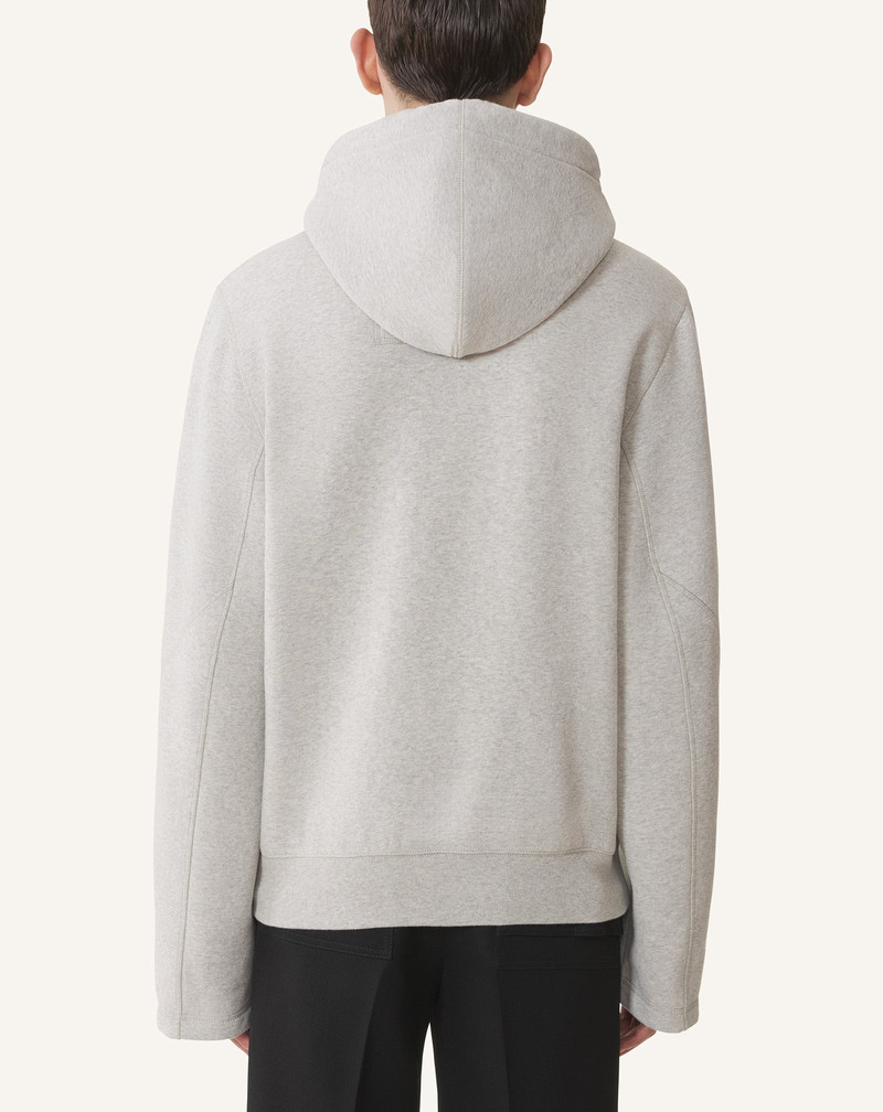 COTTON FLEECE AND CASHMERE HOODIE 4