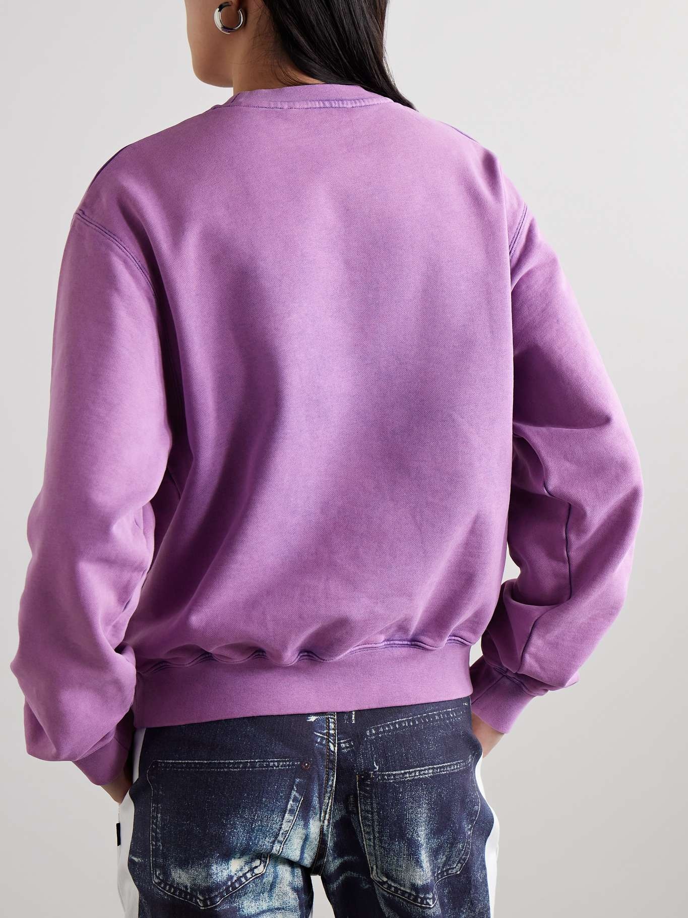 Printed cotton-jersey sweatshirt - 4