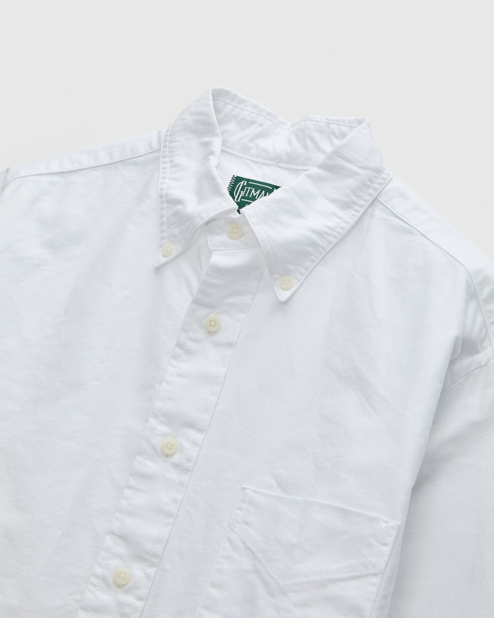 Classic Oxford Button-Down Shirt in White - 4