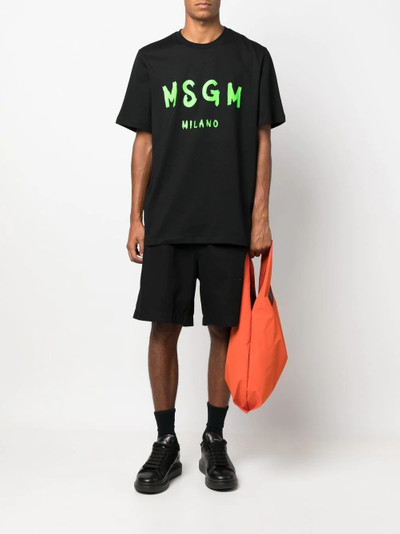 MSGM logo-print short-sleeved T-shirt outlook