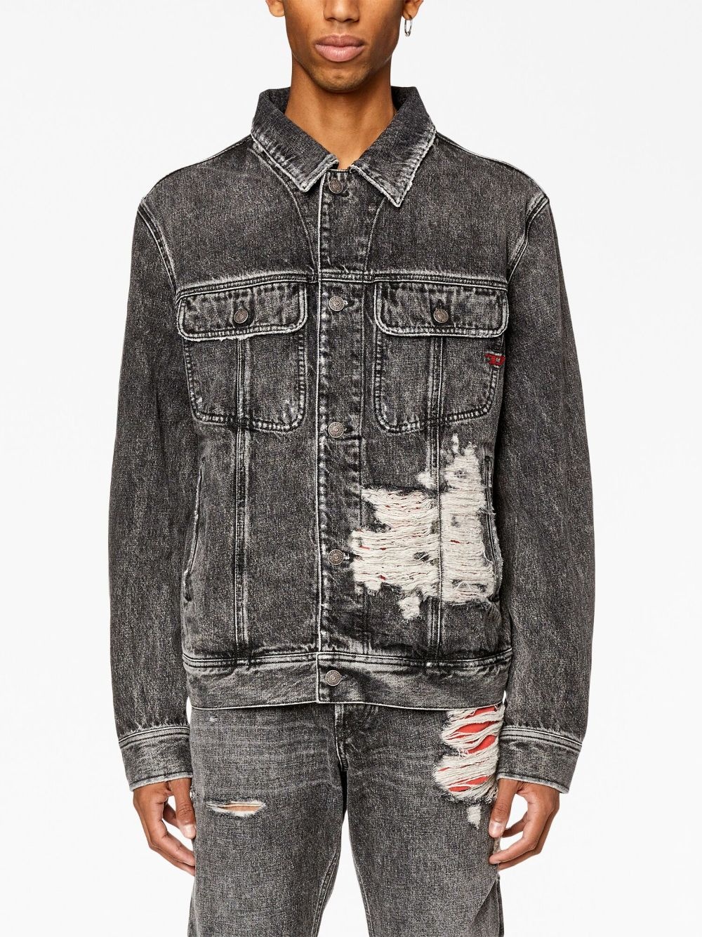 D-Barcy-S1 denim trucker jacket - 3