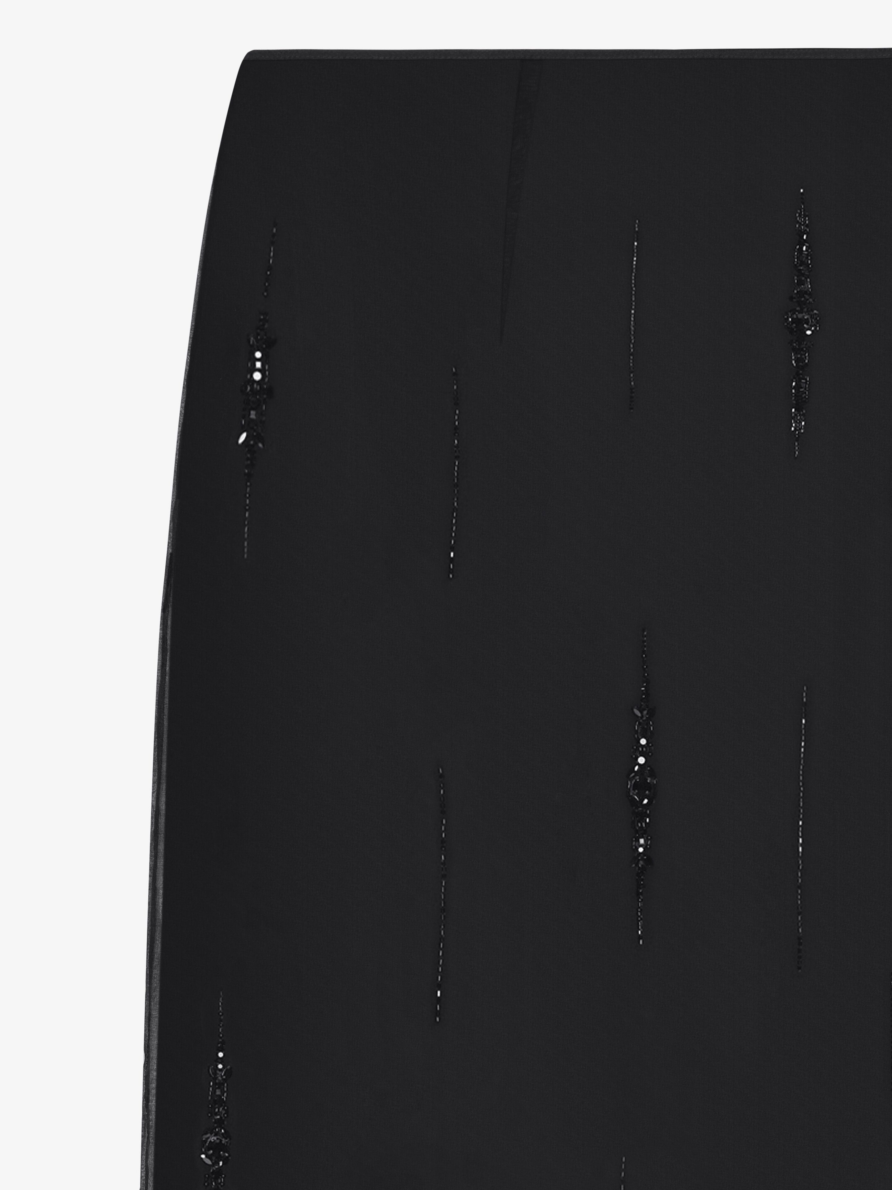 SKIRT IN ORGANZA WITH CRYSTALS - 5