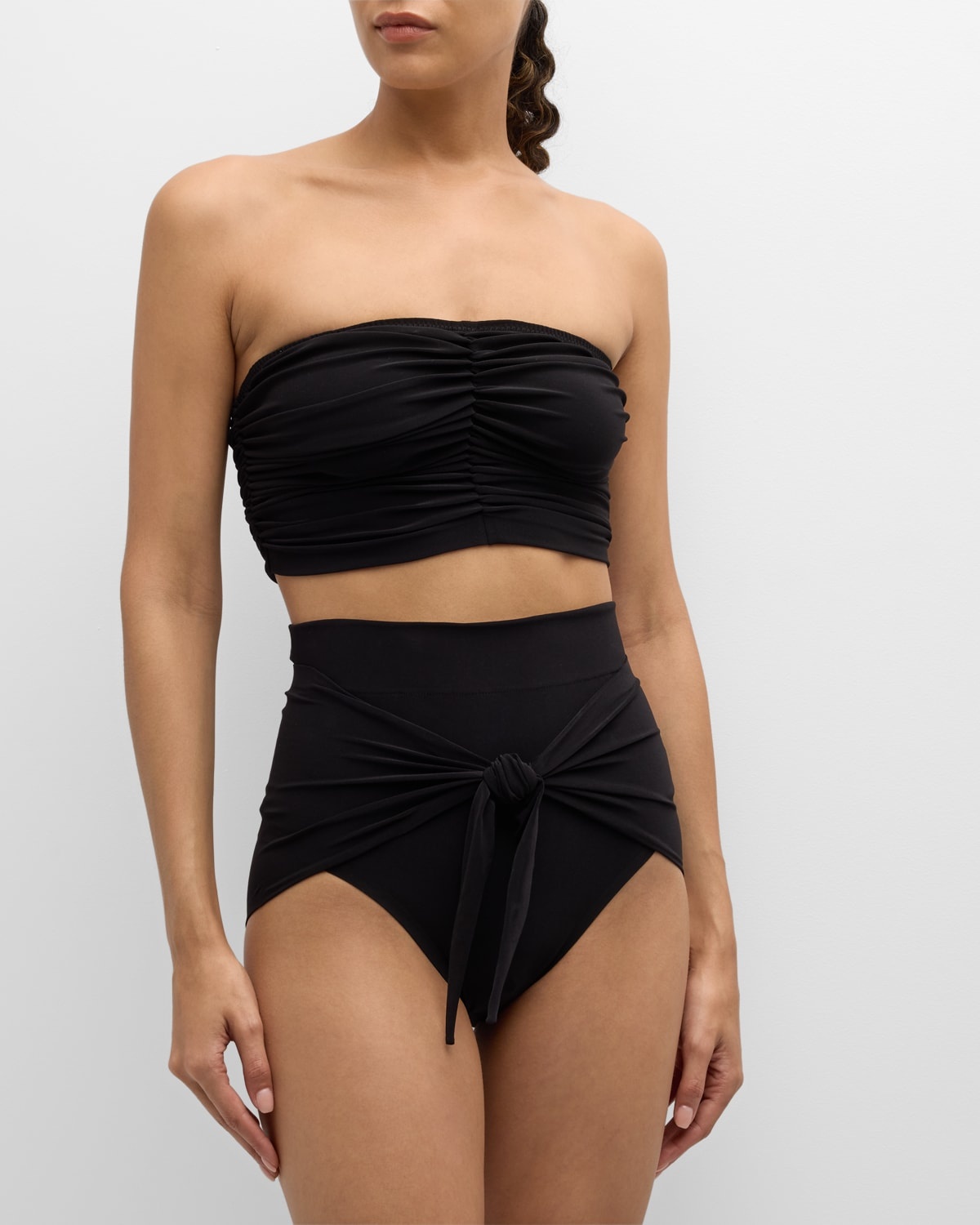 Diaper Tie-Front High-Waist Bikini Bottom - 3