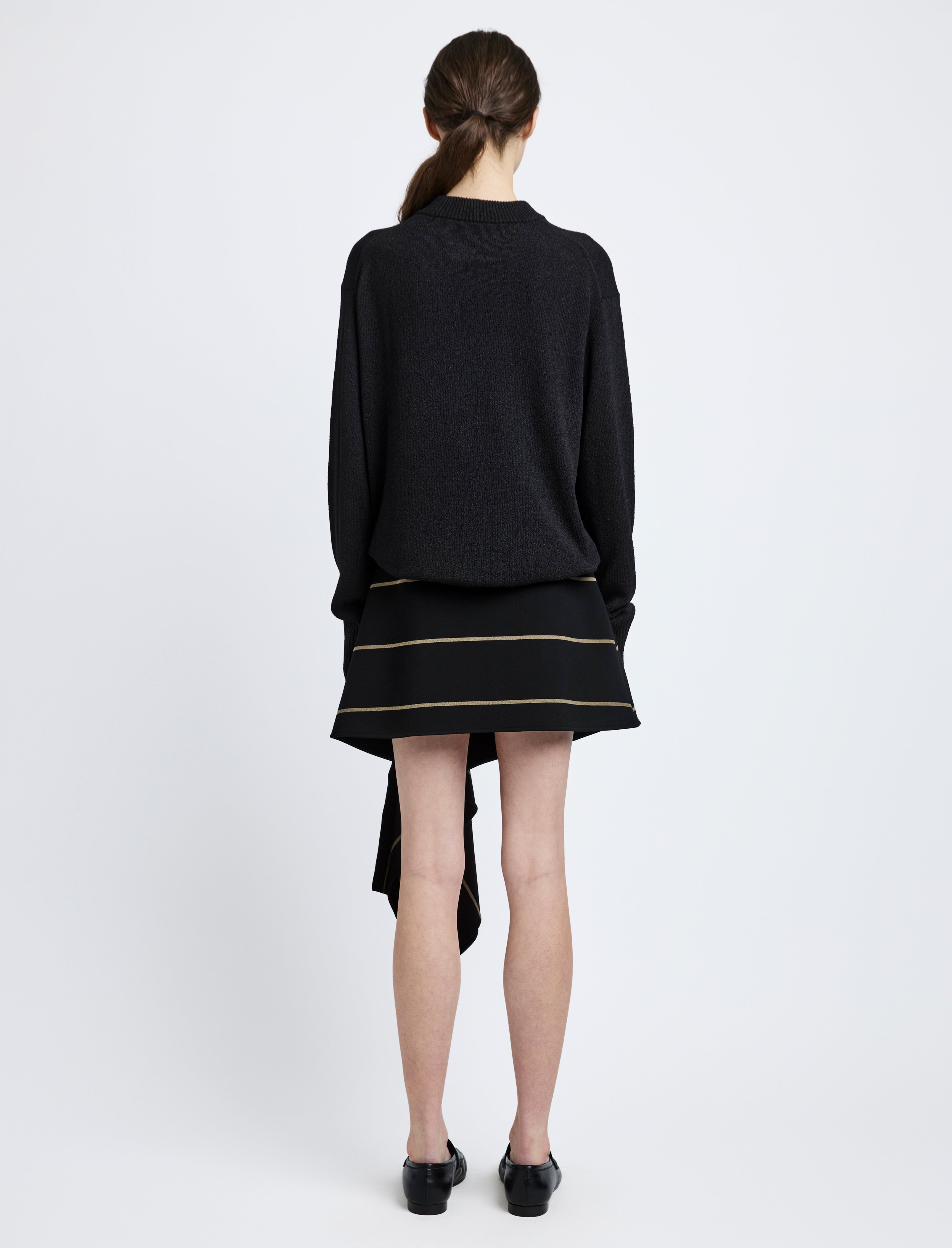 Corri Sweater in Silk Cotton Crepe Knit - 5