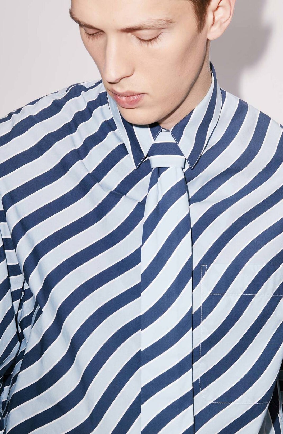 'Wavy Stripe' casual shirt - 6