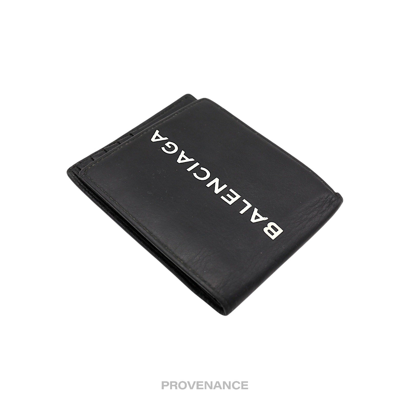 Balenciaga 8CC Logo Bifold Wallet - Black - 4