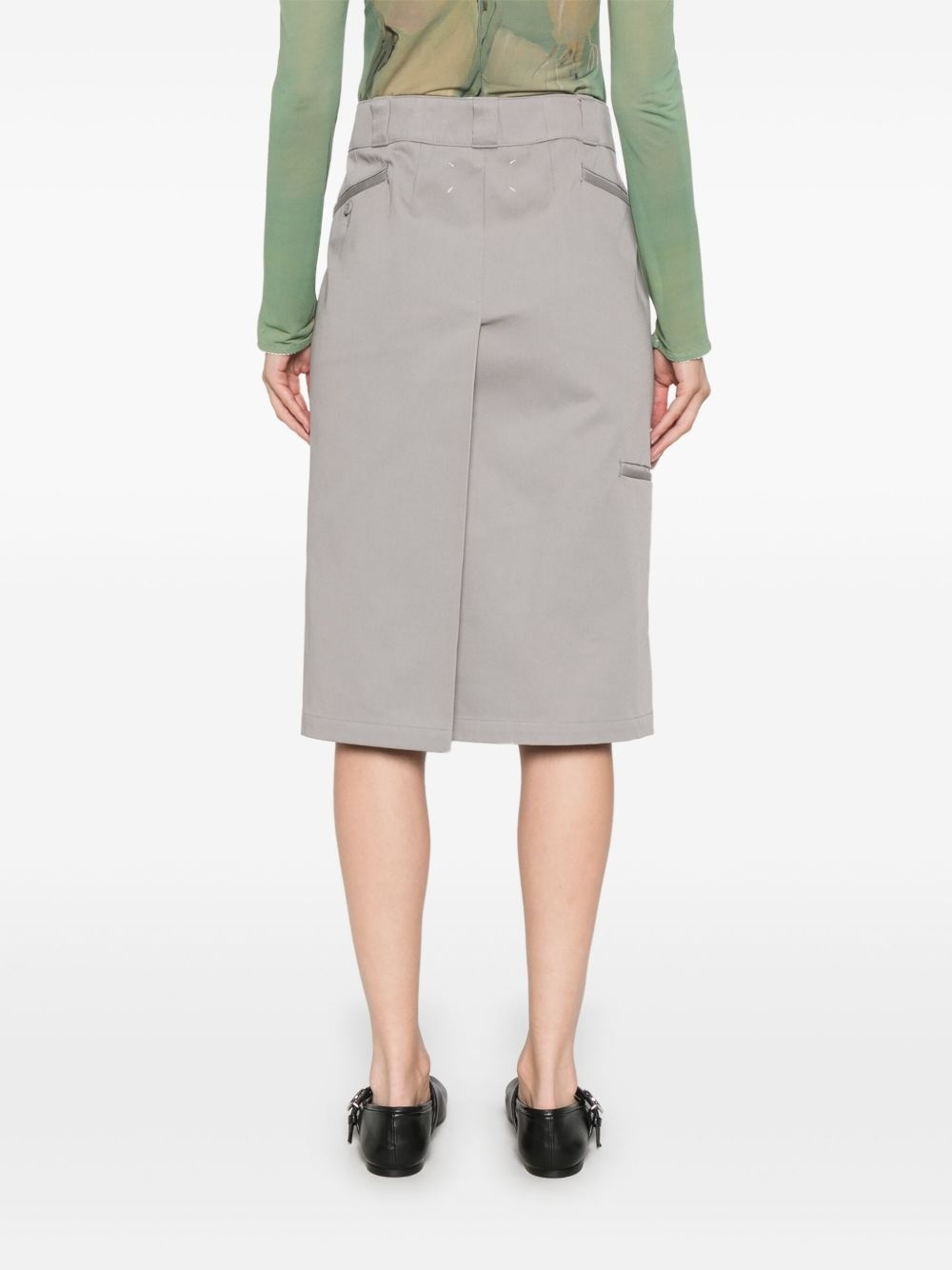 cotton midi skirt - 4
