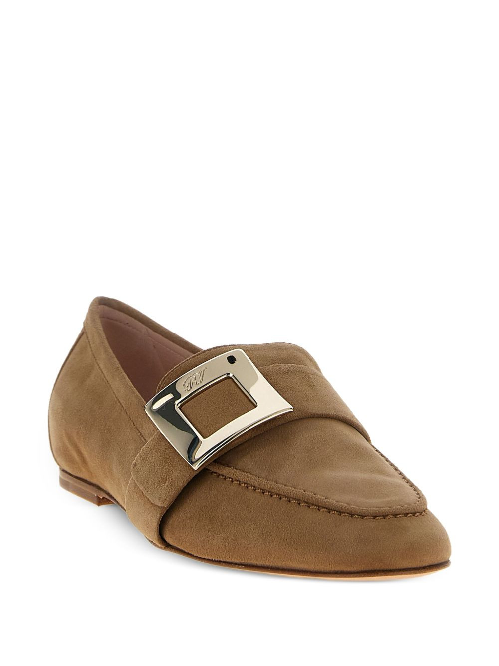 buckle-strap suede loafers - 2
