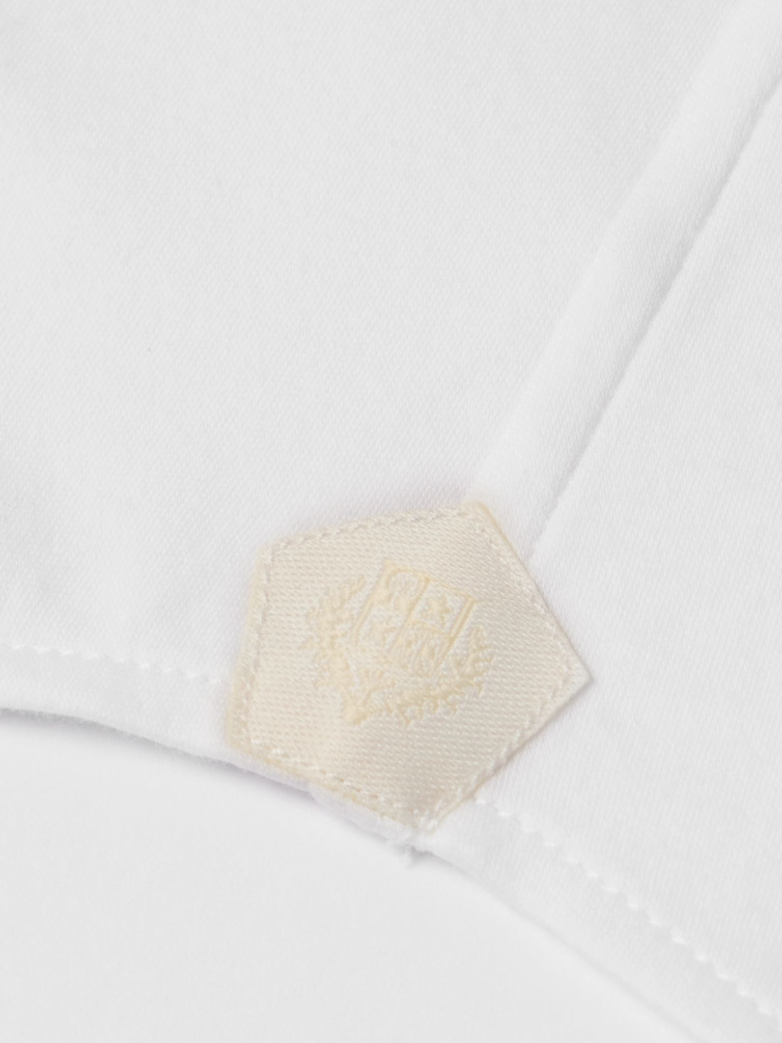 Andrew Cutaway-Collar Cotton-Jersey Shirt White - 6