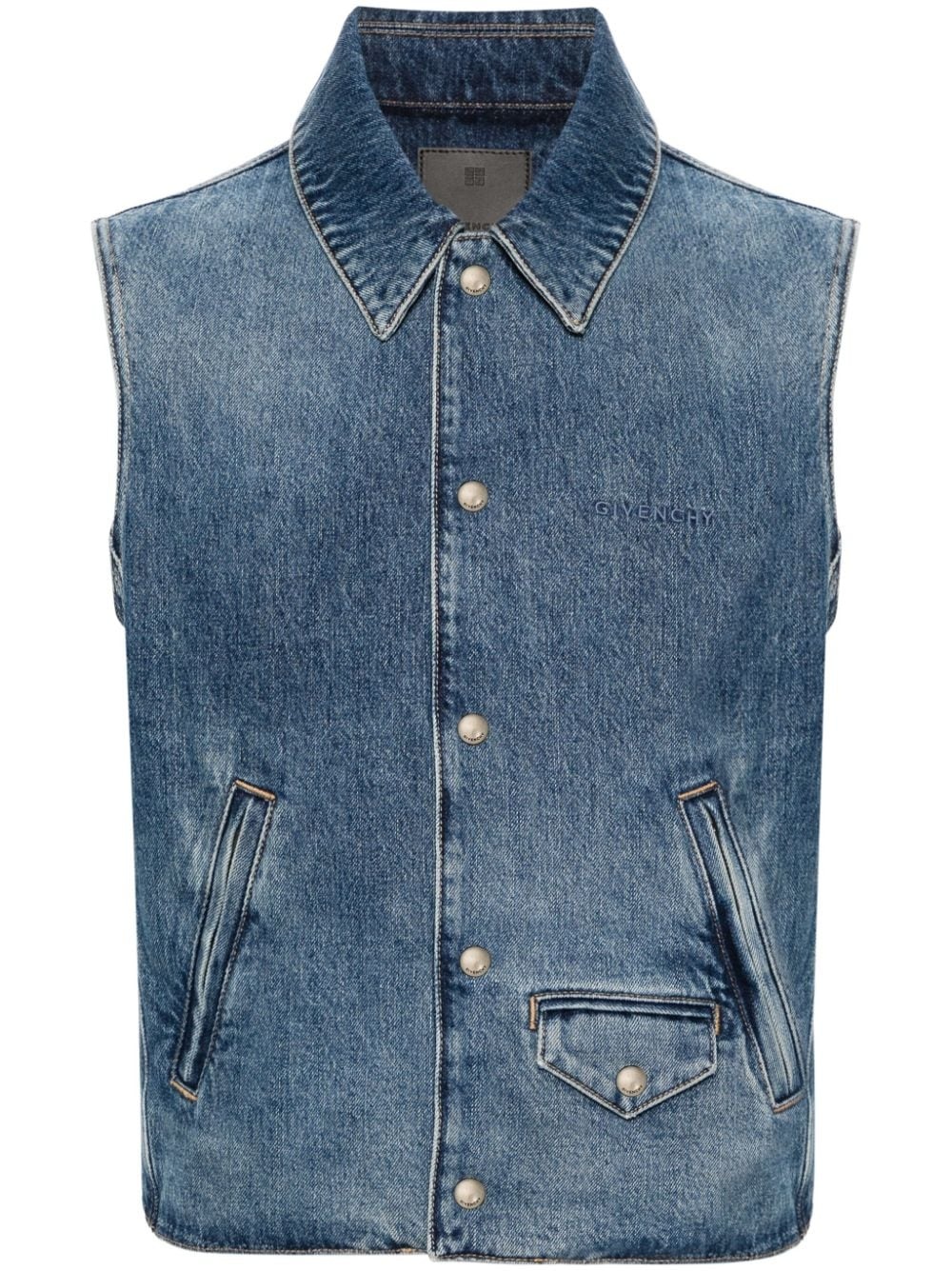 Givenchy Men Denim Cotton Vest - 1