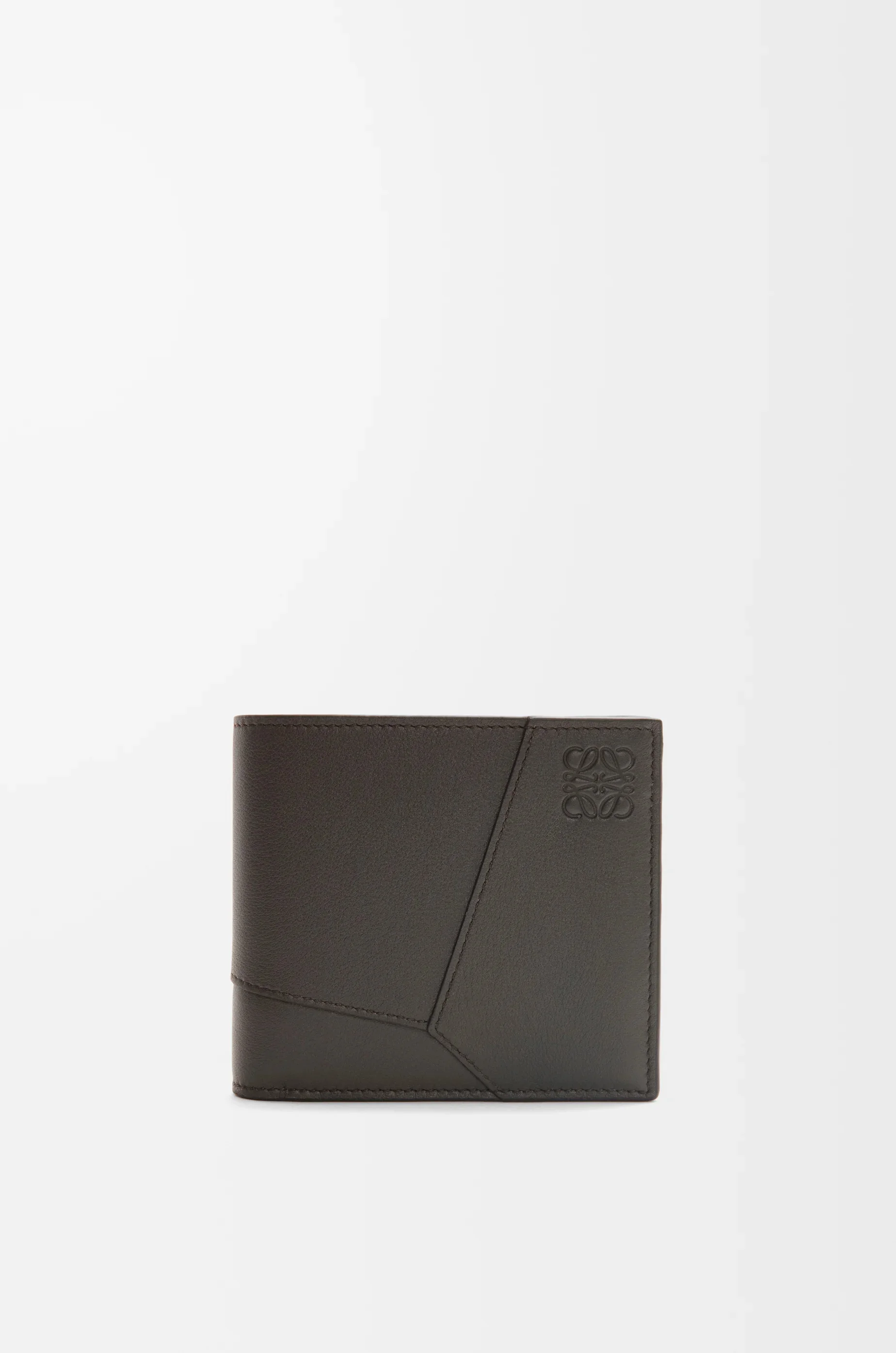 Puzzle bifold coin wallet in classic calfskin - 1