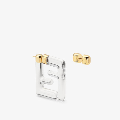 FENDI Transparent plexiglass earrings outlook