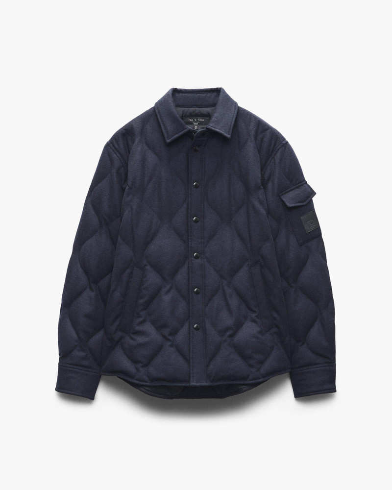 Dane Wool-Cashmere Quilted Shirt Jacket 1