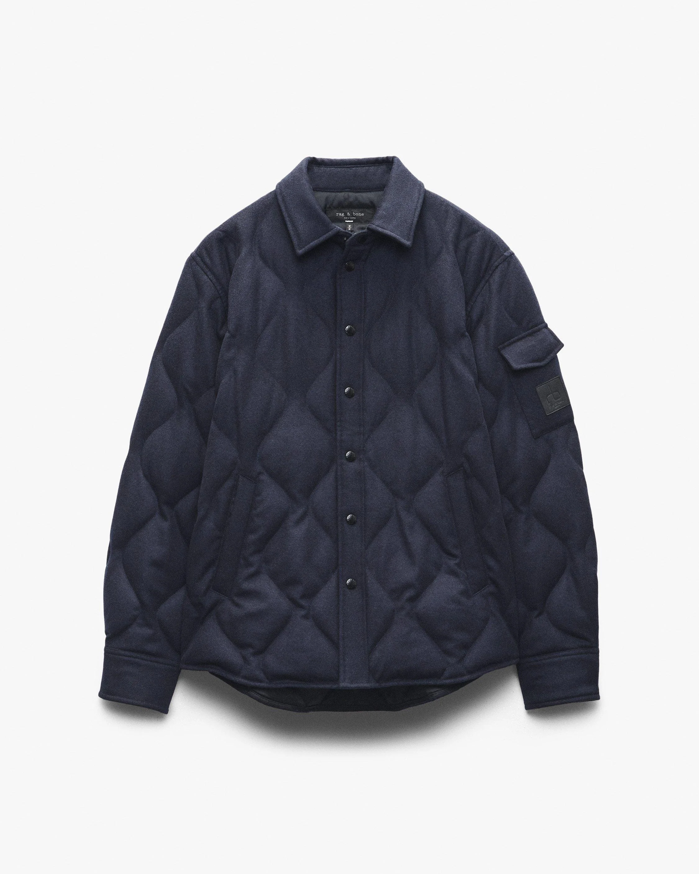 Dane Wool-Cashmere Quilted Shirt Jacket - 1