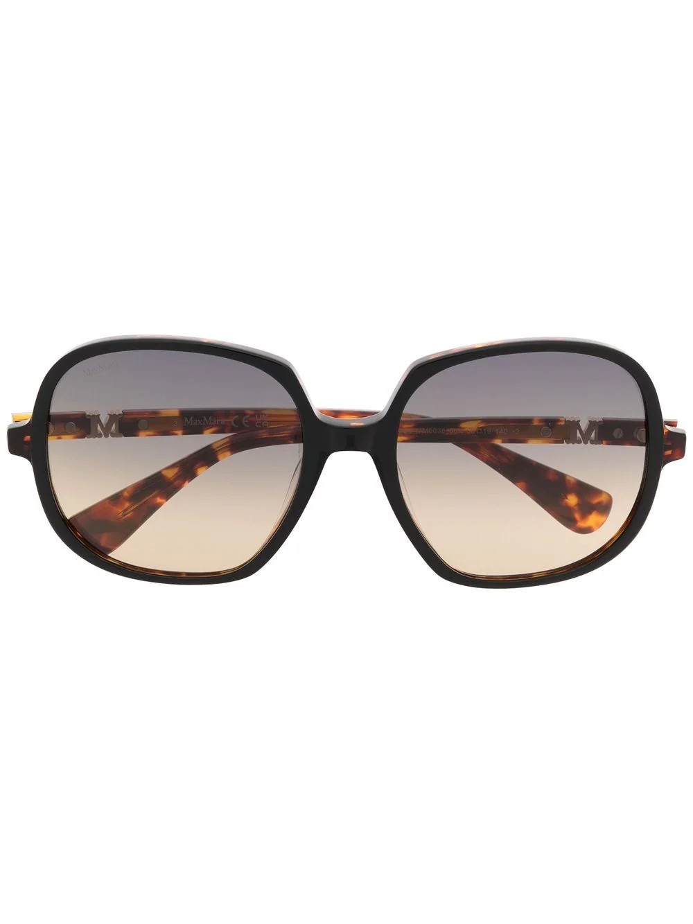 oversized round-frame sunglasses - 1