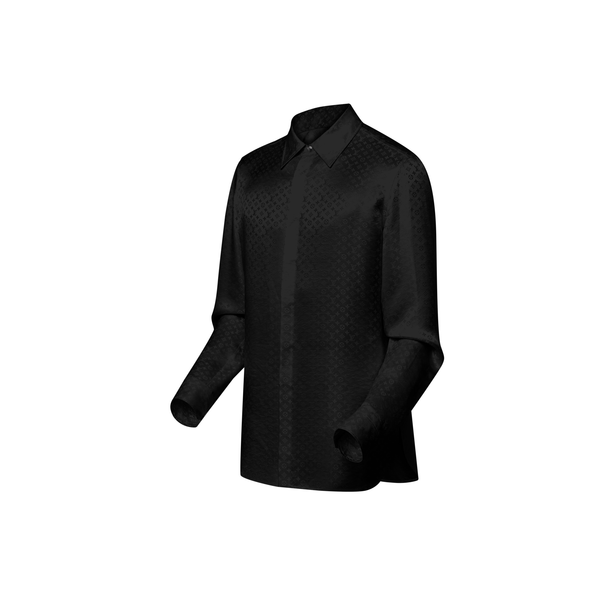 Mini Monogram Silk Evening Shirt - 2