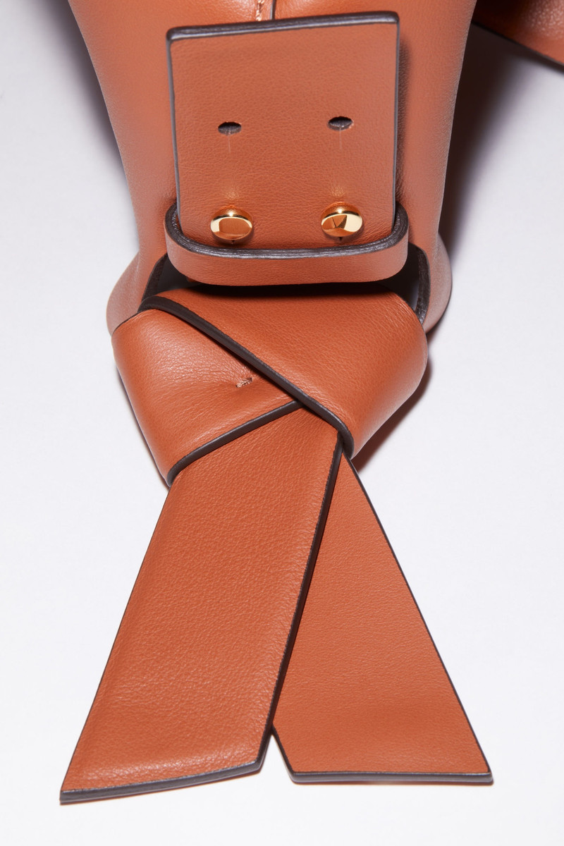 Micro leather bag - Almond brown 6