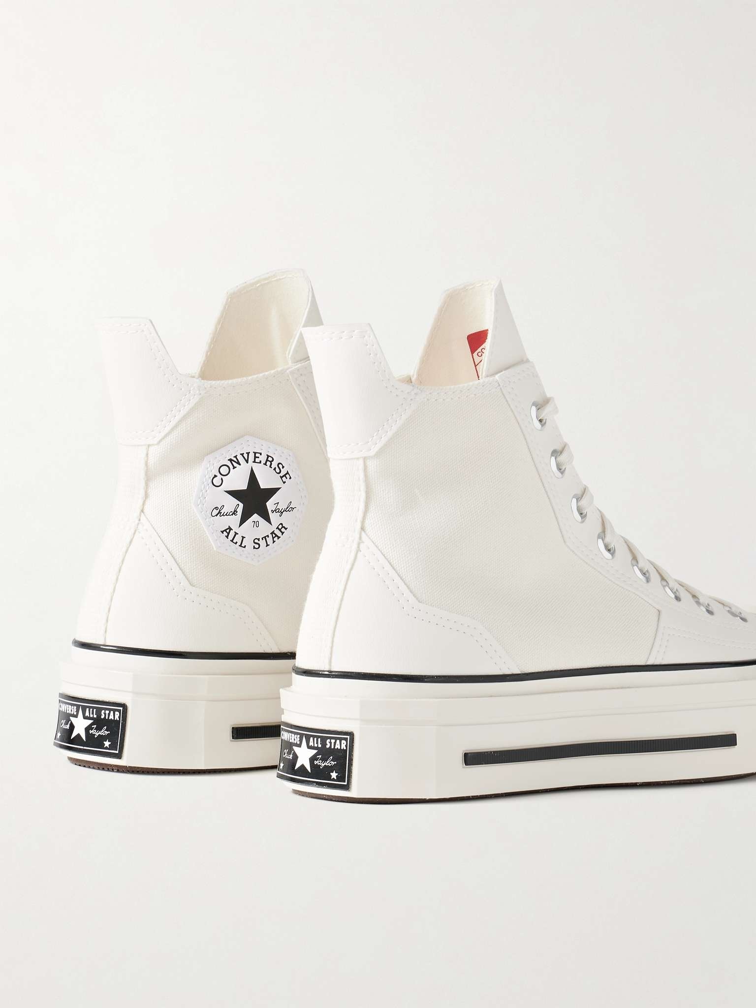 Chuck 70 De Luxe Leather and Canvas Platform High-Top Sneakers - 5