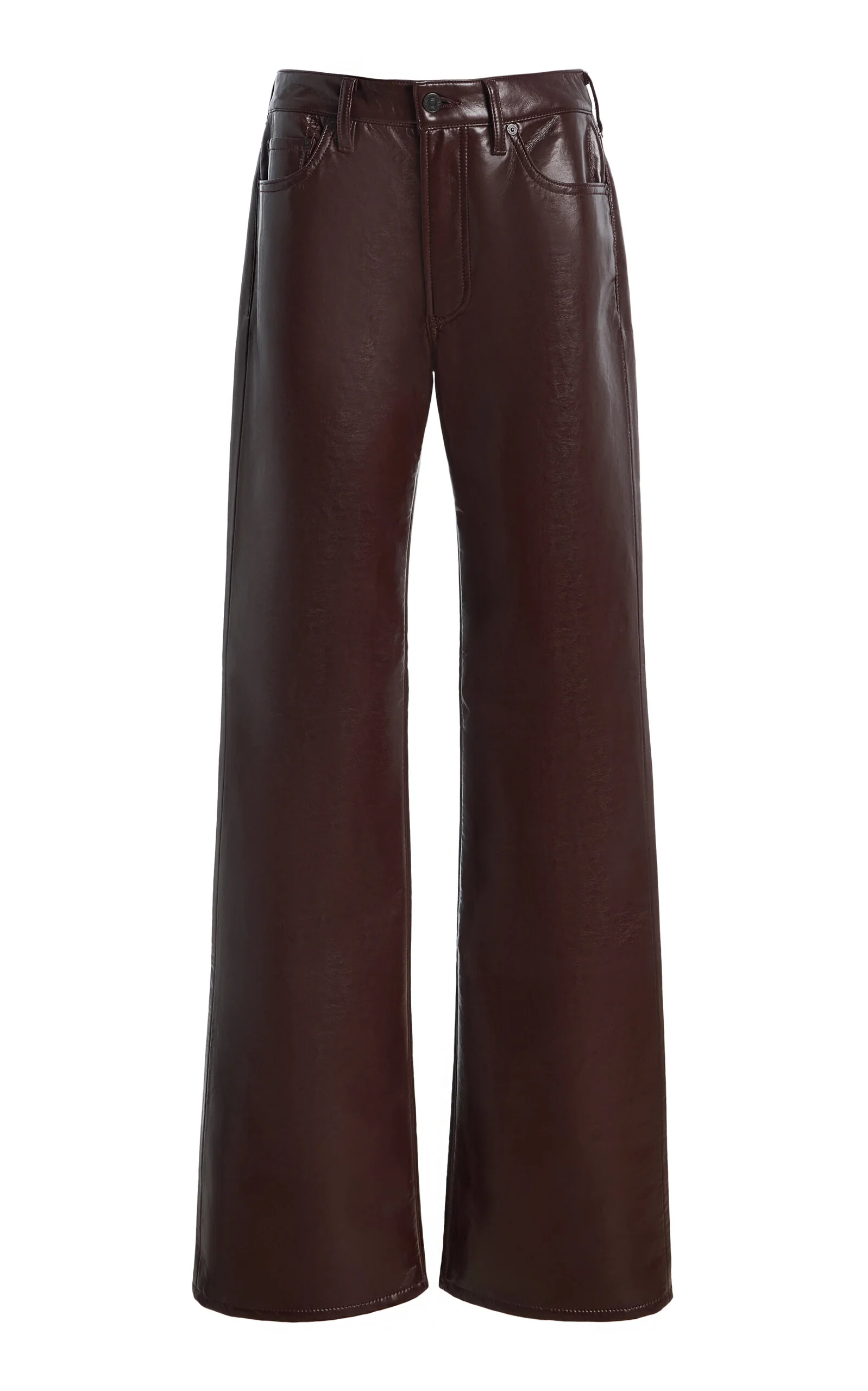 Genova Leather-Blend Bootcut-Leg Pants - 1