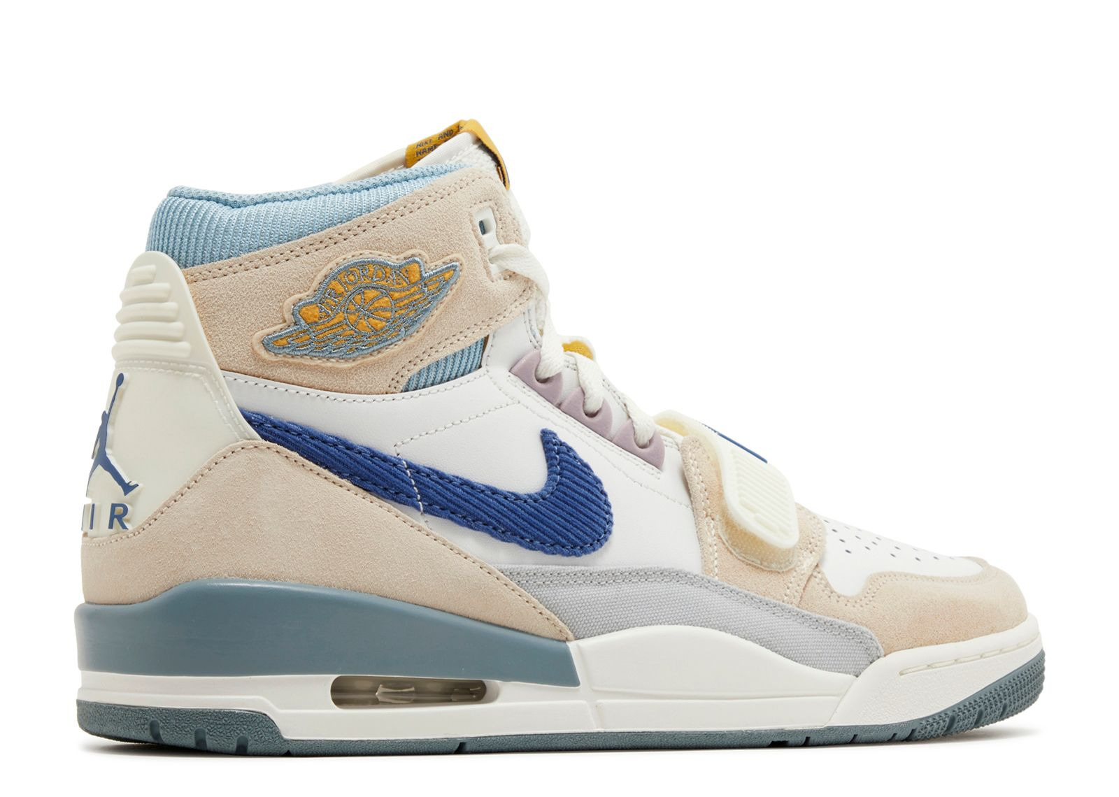 JORDAN LEGACY 312 'CORDUROY SWOOSH - WHITE MYSTIC NAVY' - 3