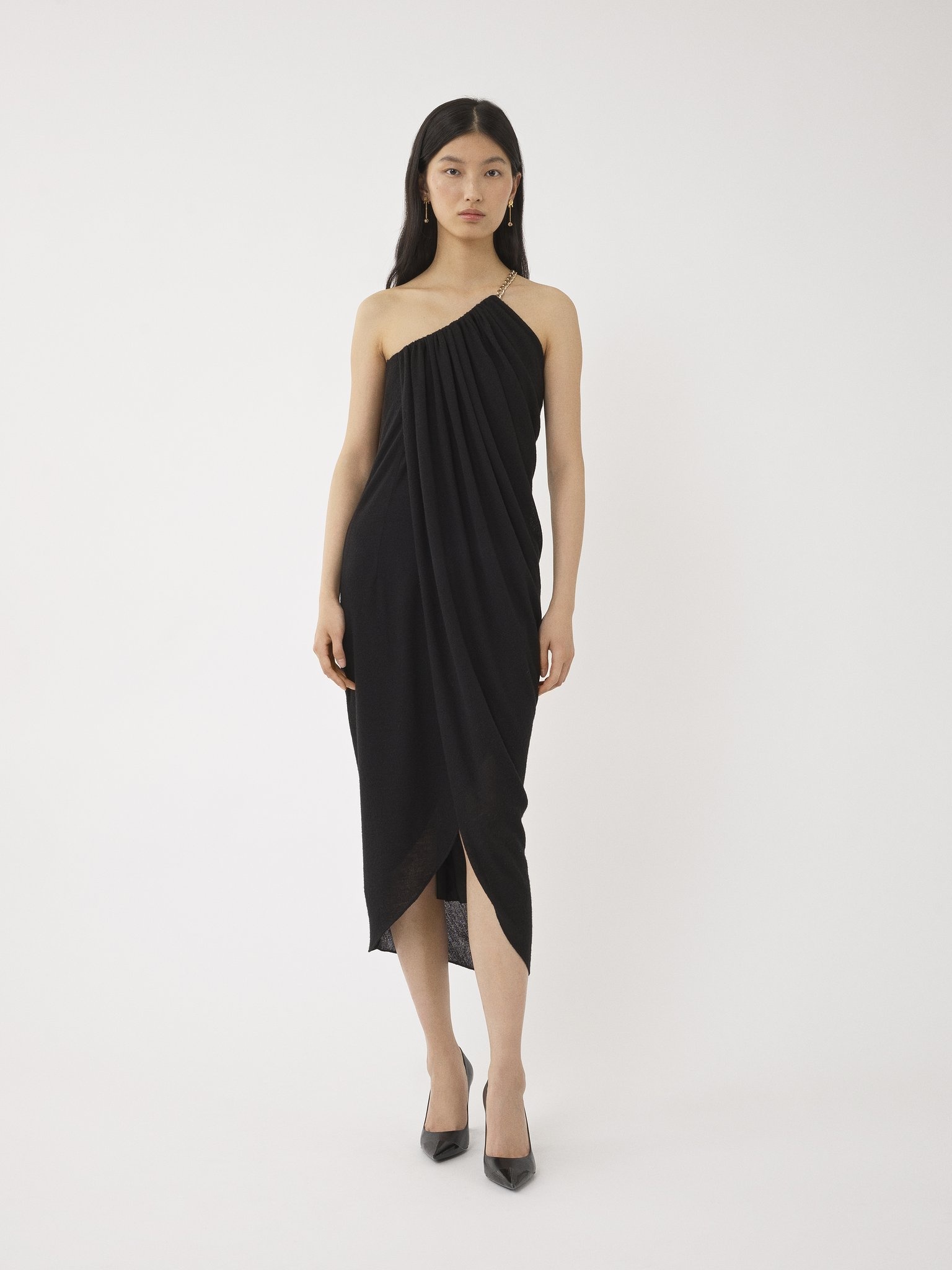 ONE-SHOULDER MIDI DRESS - 3