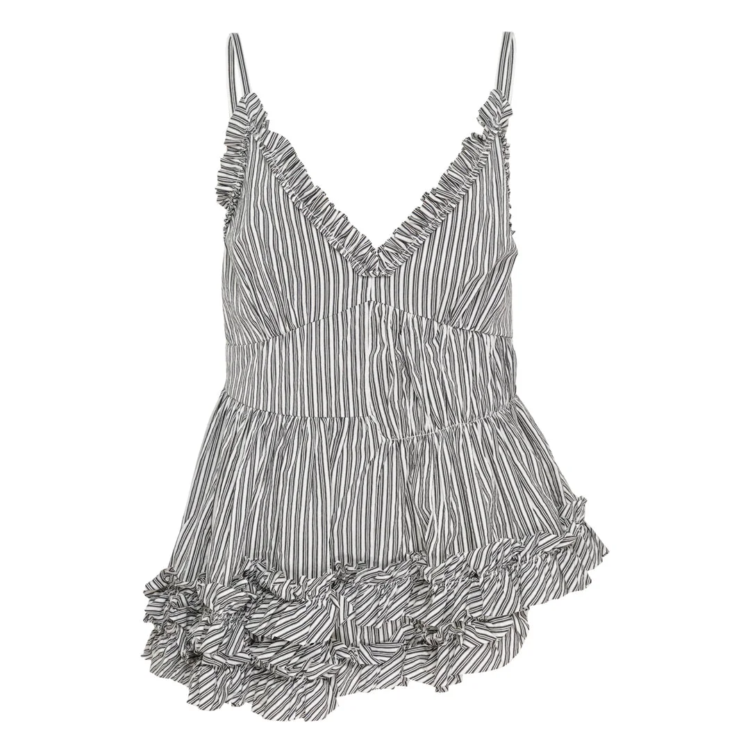Asymmetrical Flared Slip Top - 1