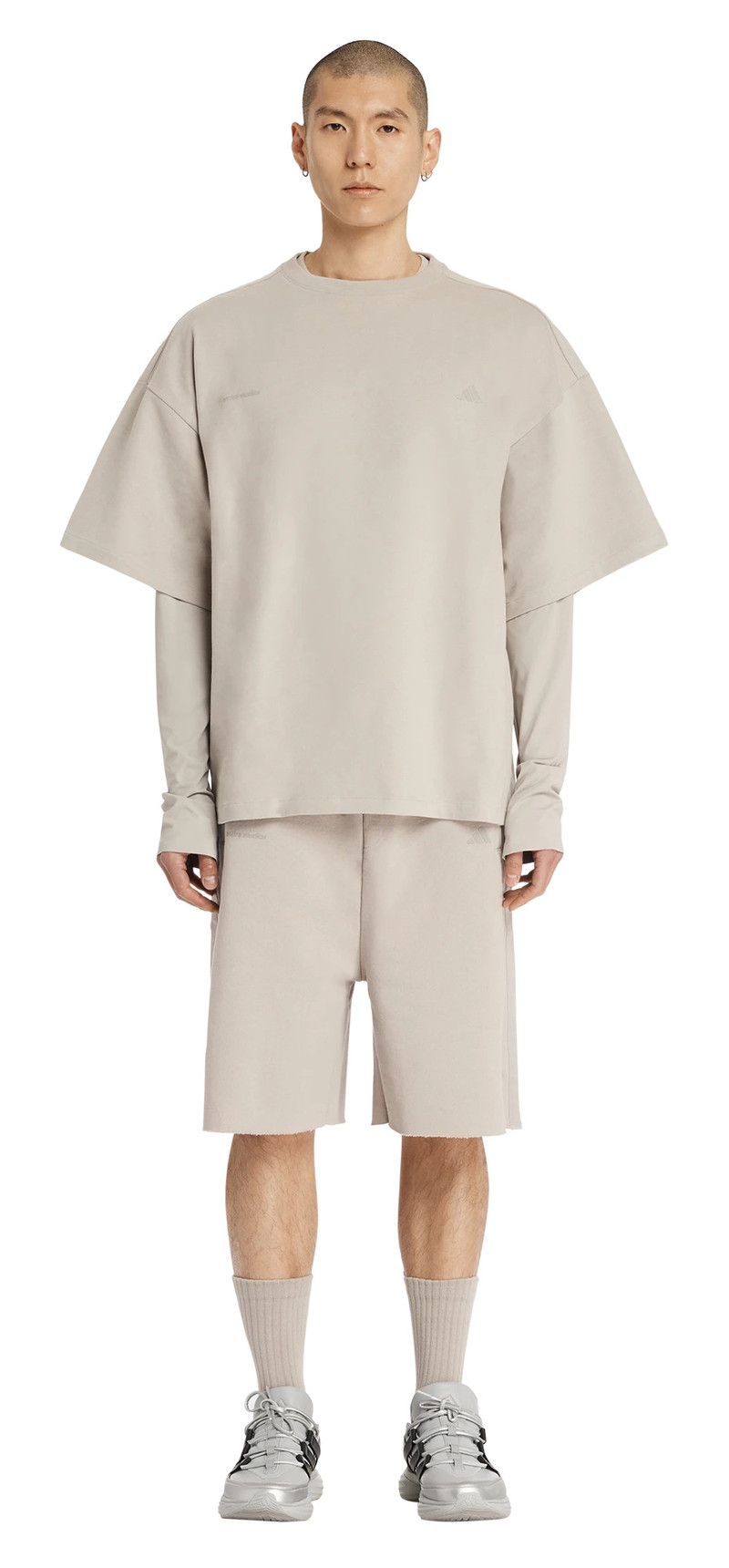 entire studios UNIFORM OVERSIZED T-SHIRT LIGHT BROWN outlook
