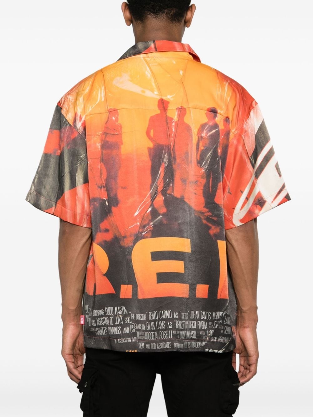 S-Hockney camp-collar shirt - 4
