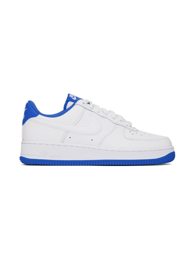 White & Blue Air Force 1 '07 Low Sneakers - 1