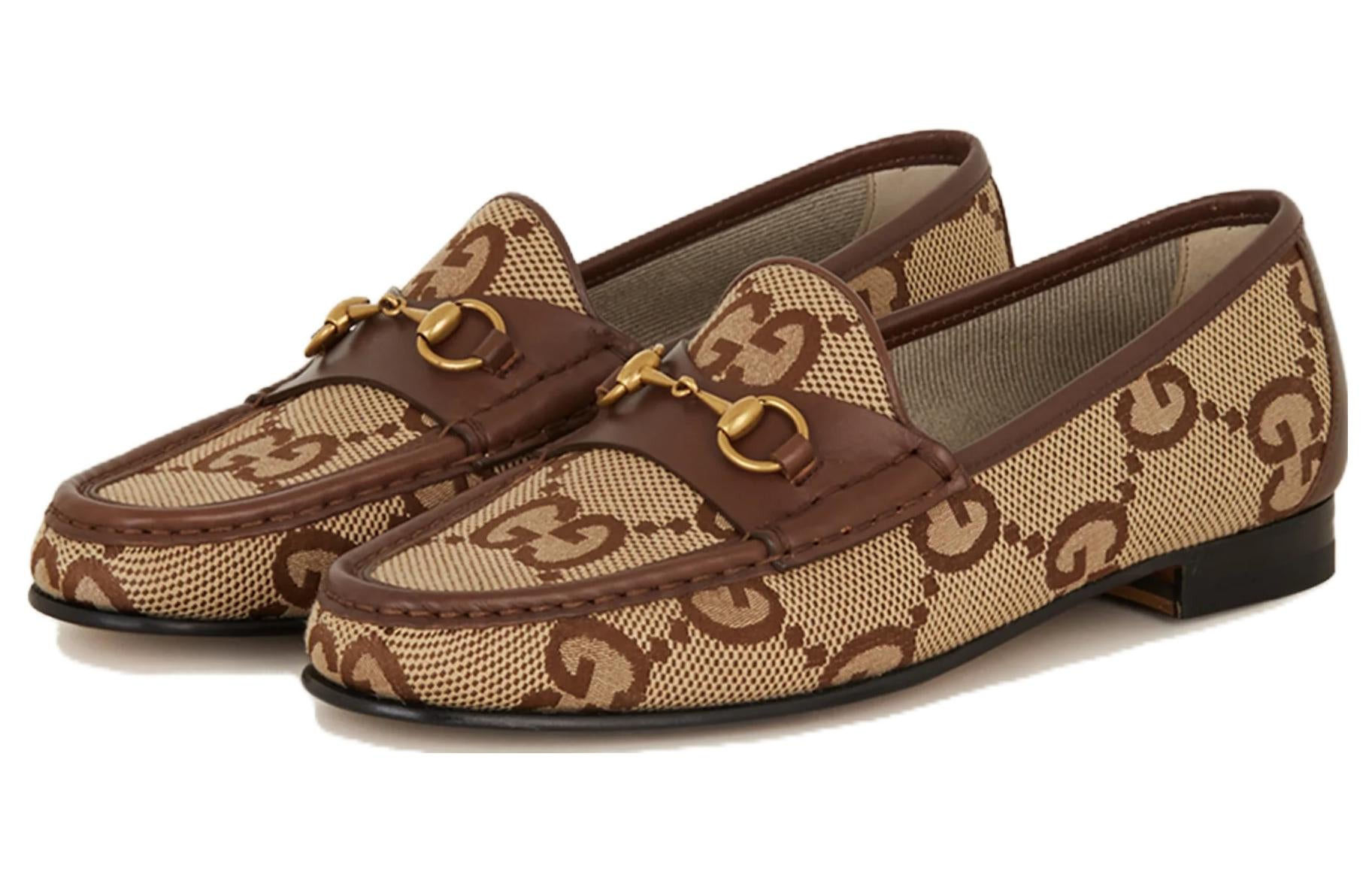 (WMNS) Gucci 1953 loafer with Horsebit 'Camel Ebony' 727581-FABB5-2559 - 2