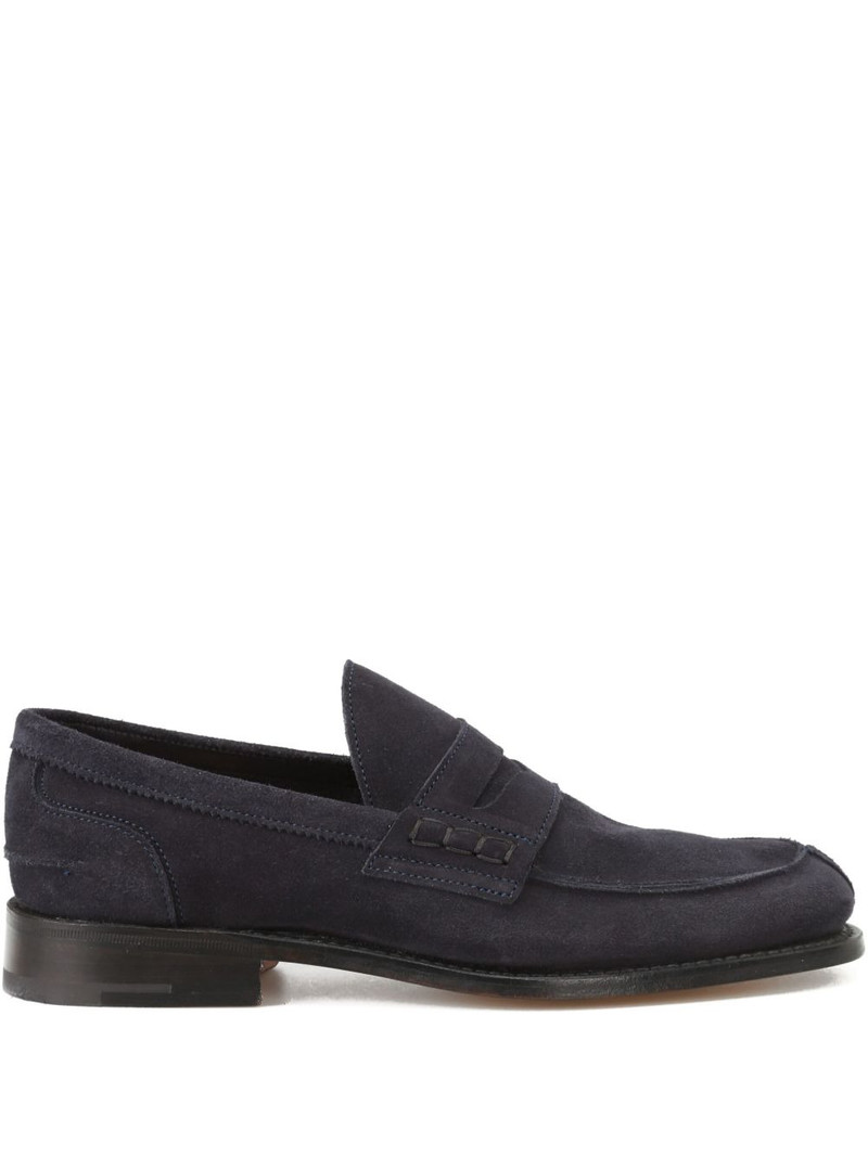 penny-slot suede loafers 1