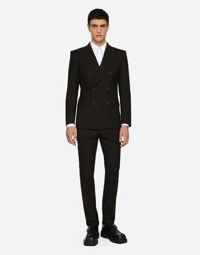 Dolce & Gabbana Double-breasted stretch wool Sicilia-fit suit outlook