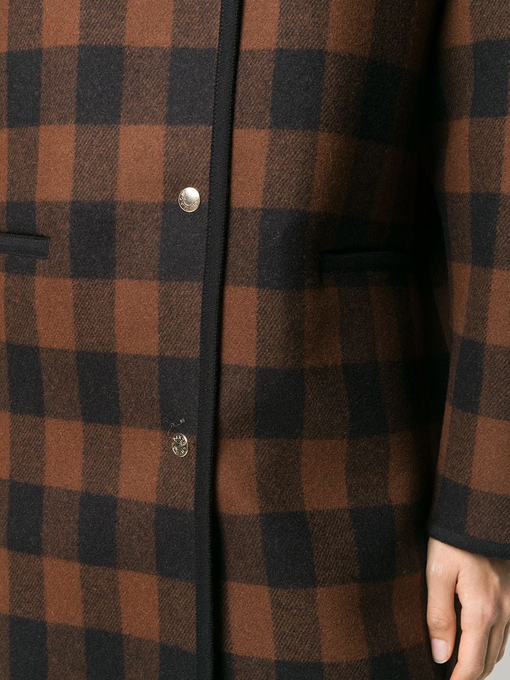 Kirkinner check-pattern coat - 5