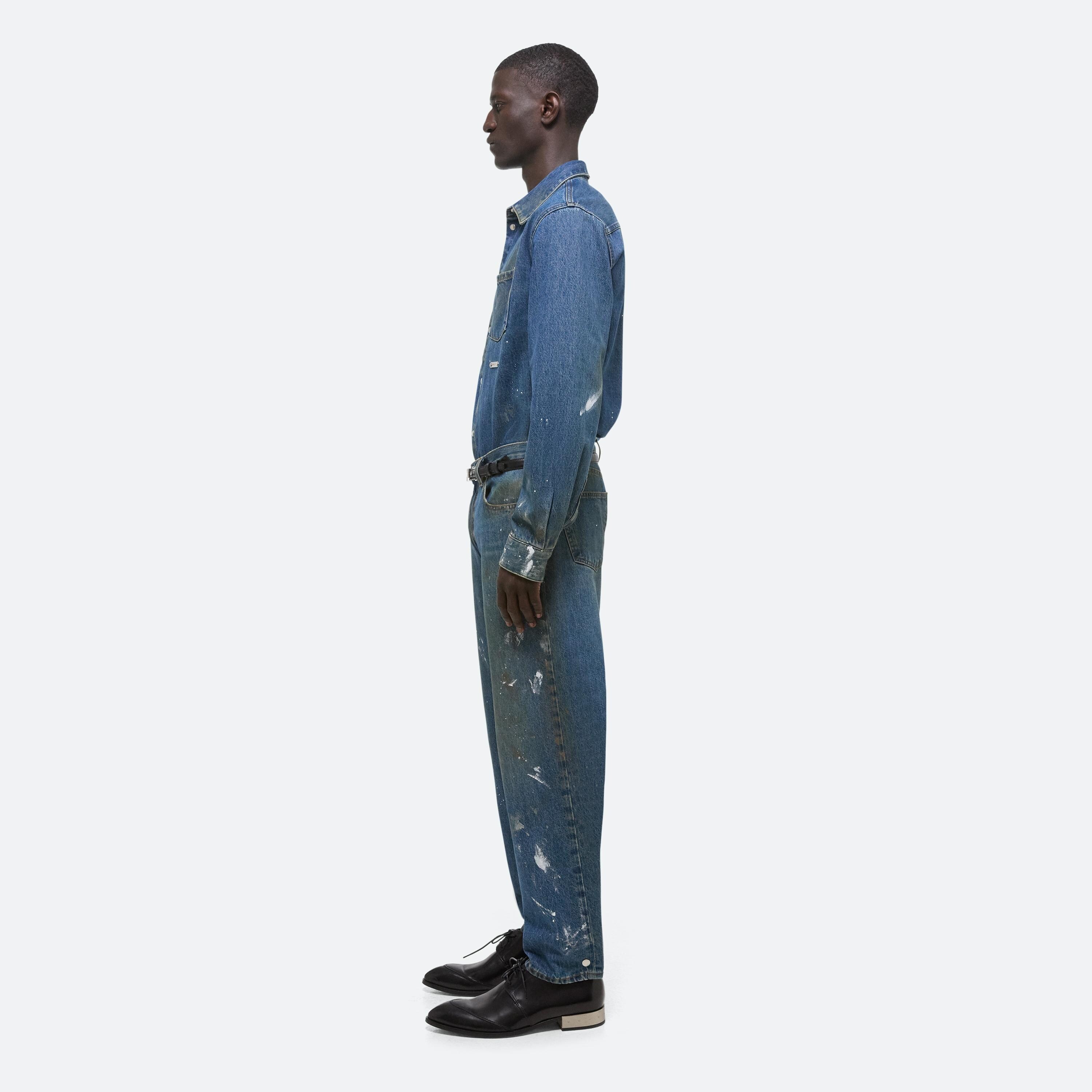 WIDE LEG PAINTED JEANS - 4