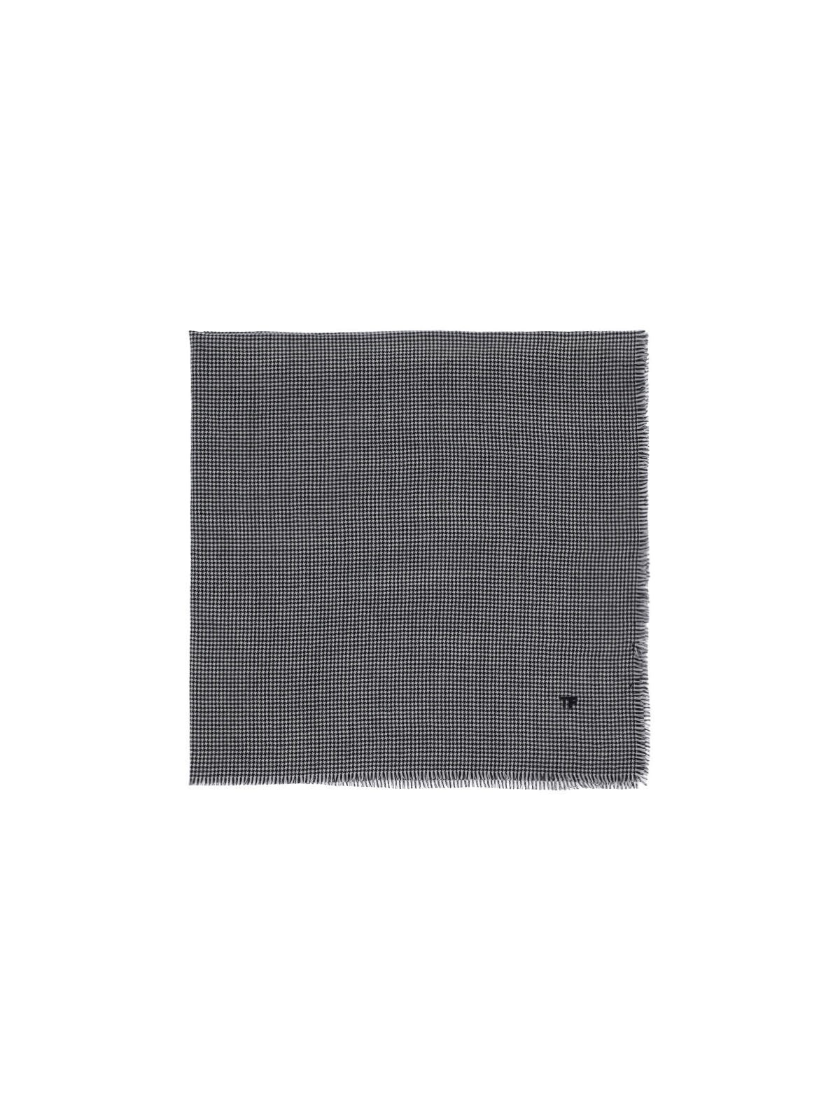 HOUNDSTOOTH WOOL SCARF - 1